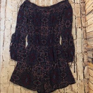 purple and blue and pink romper